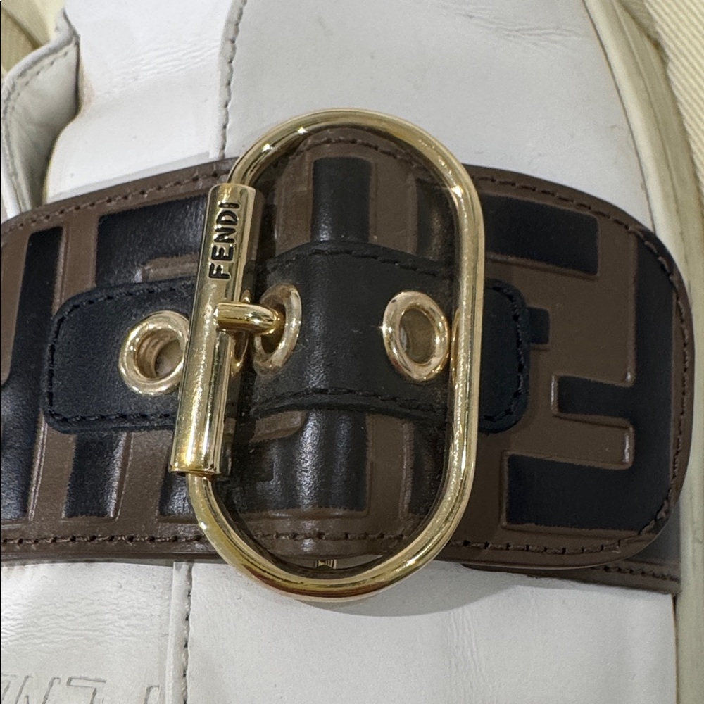 Fendi FF Logo Buckle Women's Sneakers - Picture 7 of 8